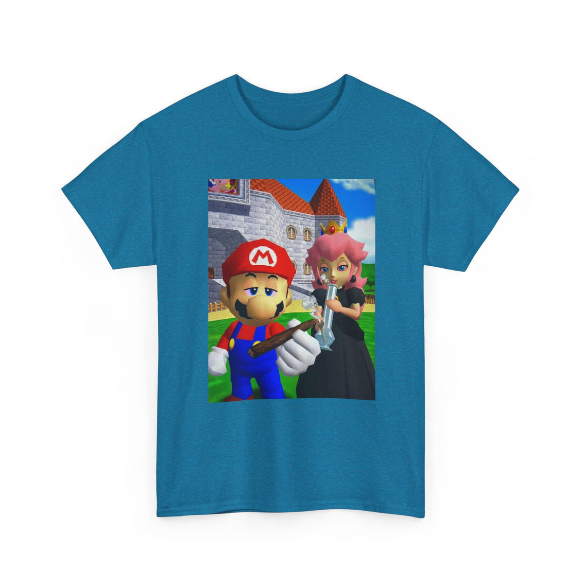 Mario And Peach Chilling At The Castle