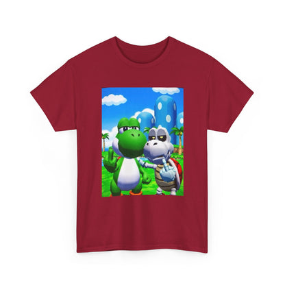 Yoshi And Dry Bones Flipping Off Tee (Design 7)
