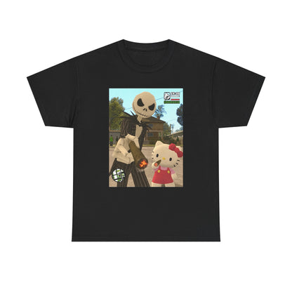Jack Skellington And Hello Kitty Smoking Blunts (Design 3)