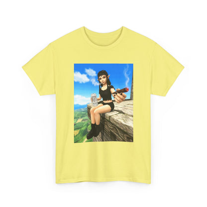 Elf Girl Smoking Cigar On Mountain Tee