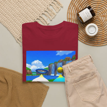 Chao Flipping Off On Green Hills Tee