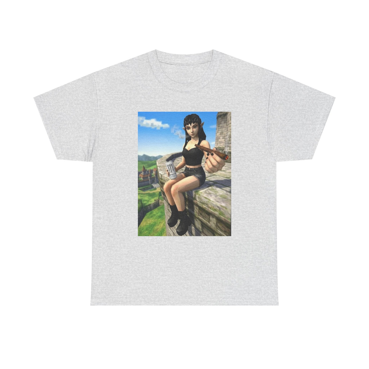 Edgy Elf Offering You A Blunt Tee