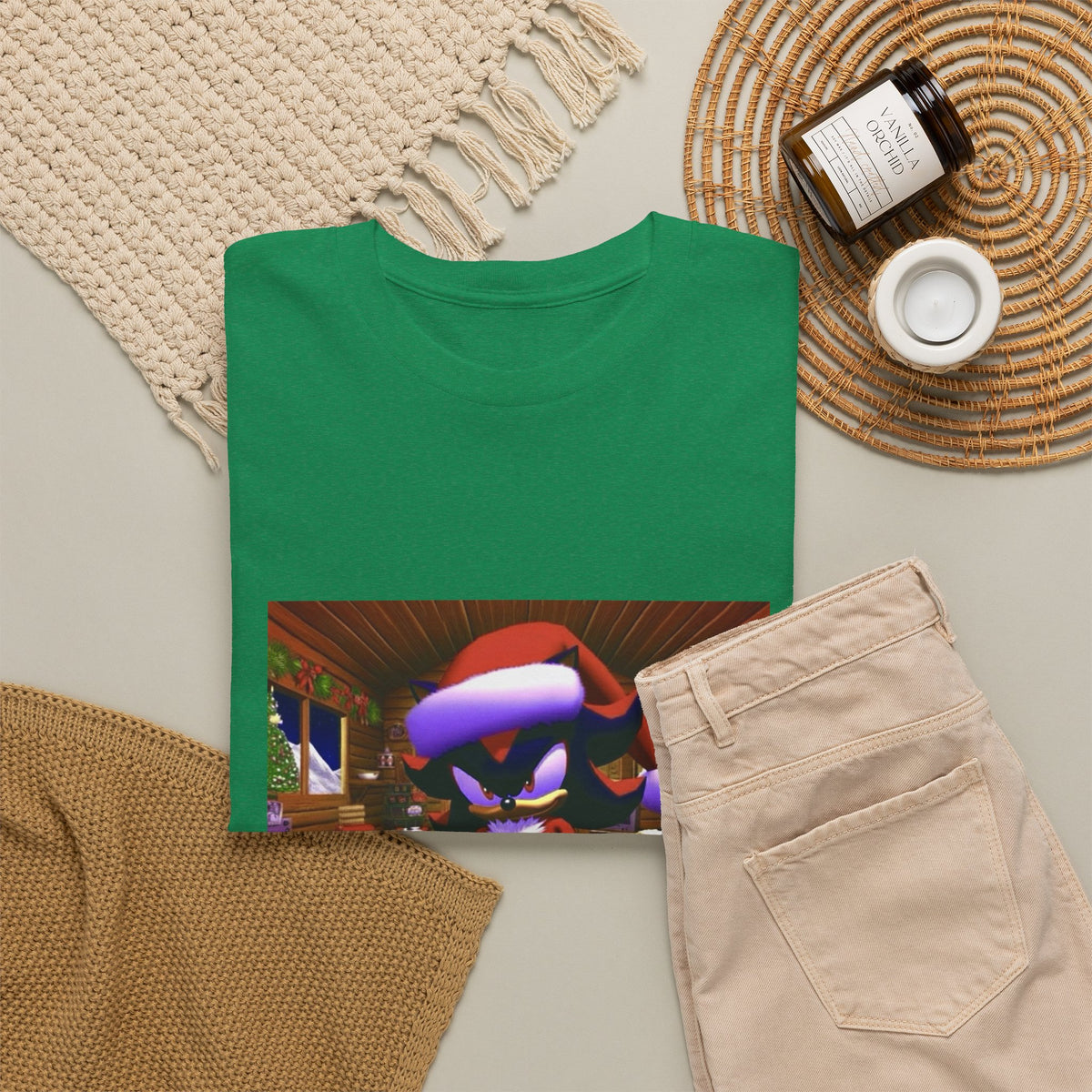 Shadow The Hedgehog Christmas Chill Tee