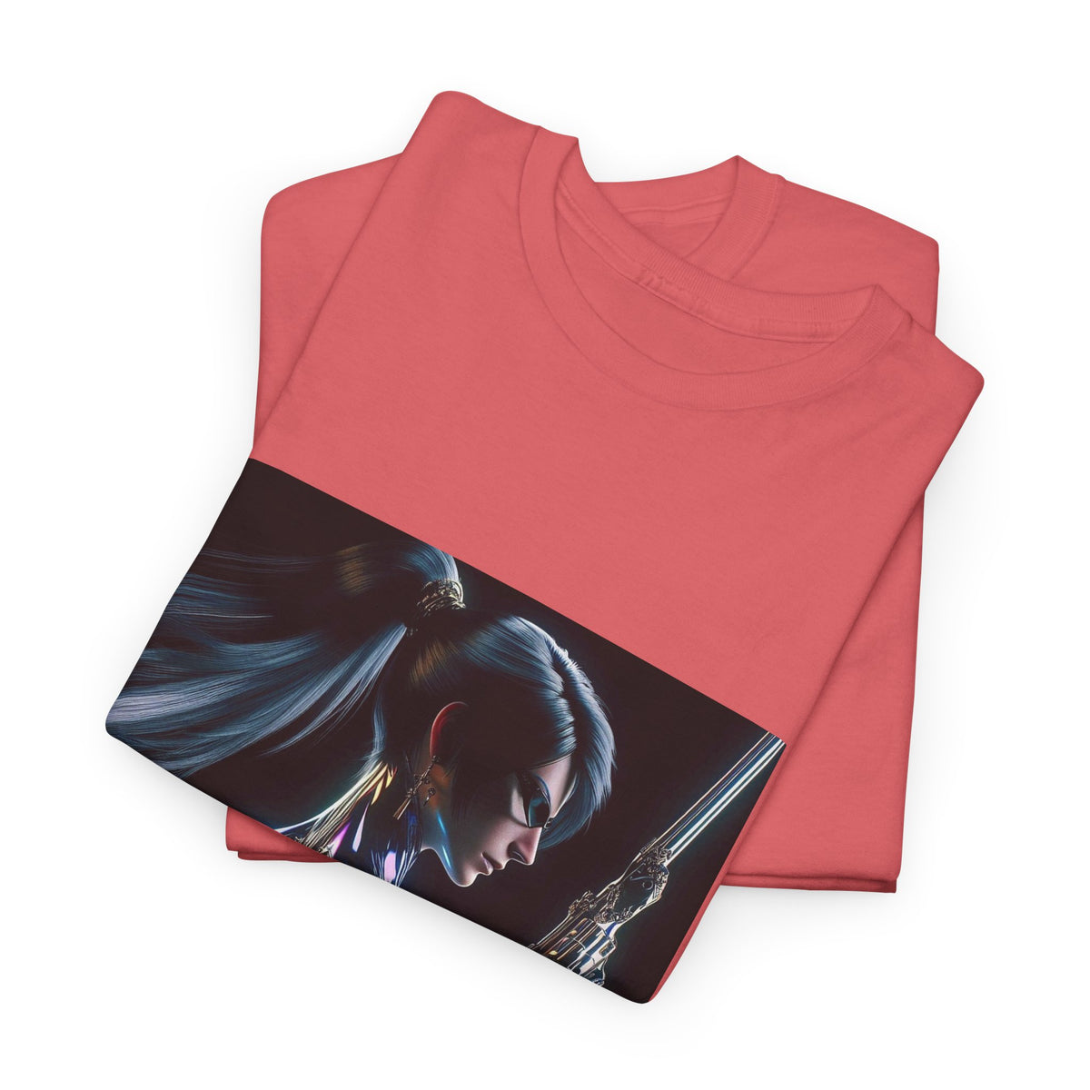 Chrome Huntress With Illuminated Weapon Tee