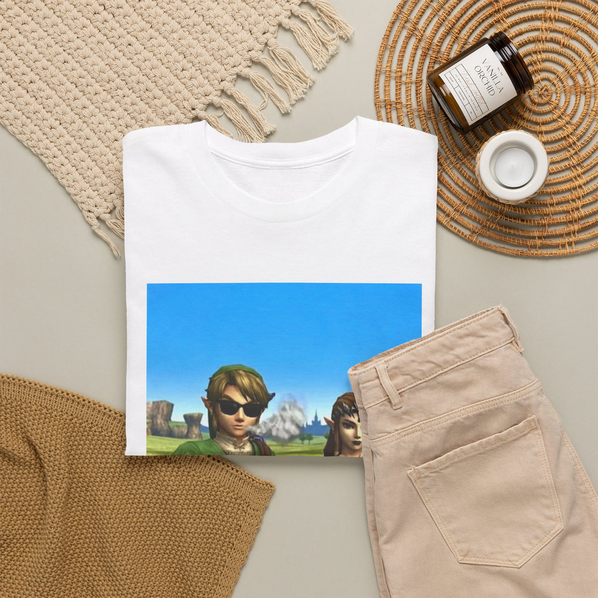Link And Zelda Chilling With Blunts Tee