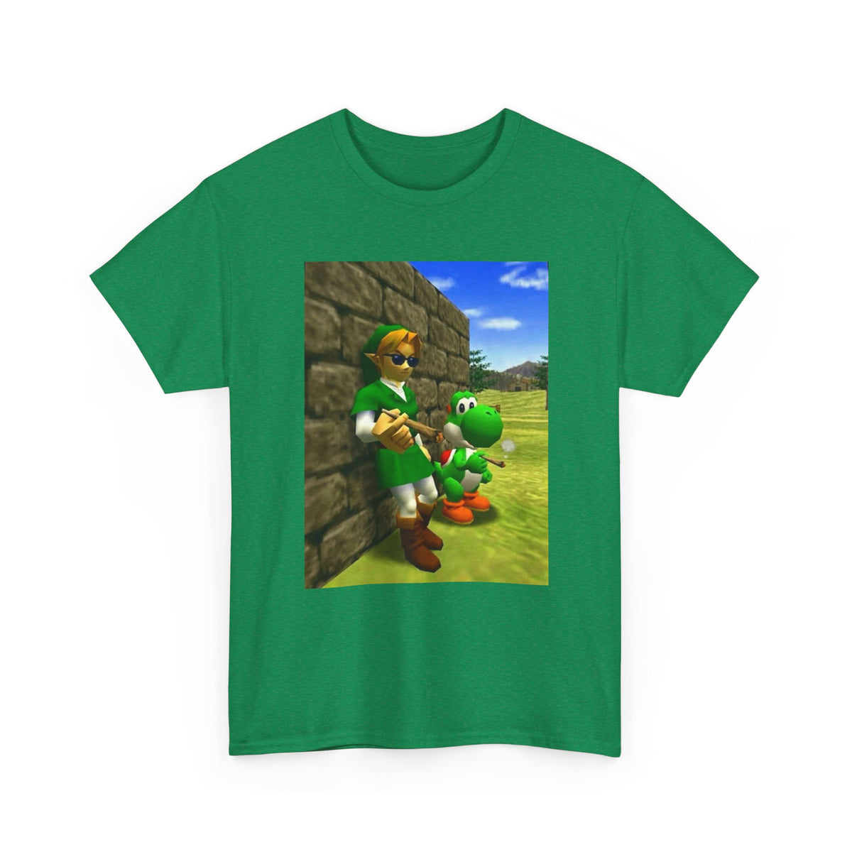Link and Yoshi Chillin' With Blunts