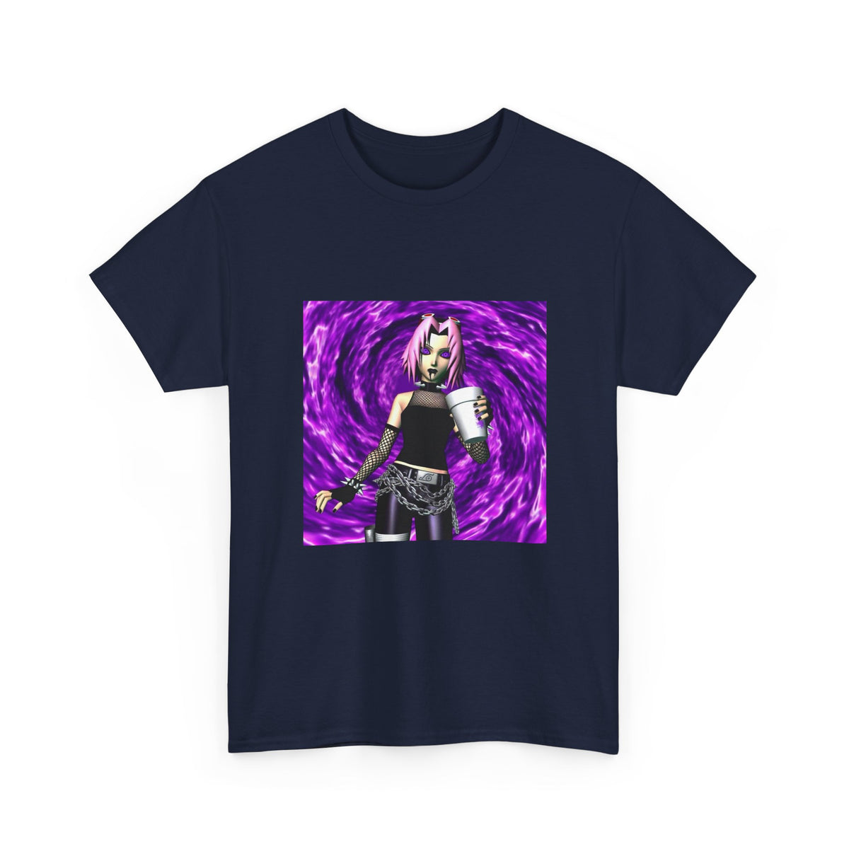 Goth Sakura With Purple Drank Tee