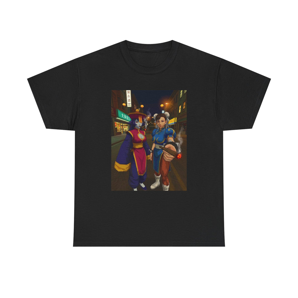 Hsien-Ko And Chun-Li Sharing Blunts Tee