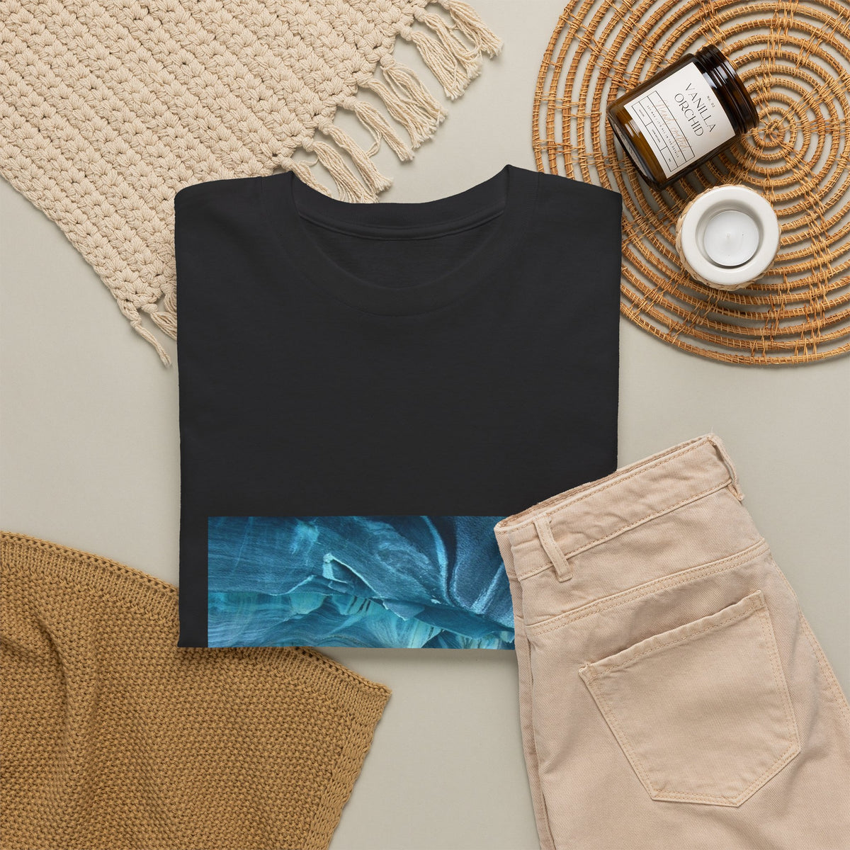 Neon Leaf Echo Graphic Tee