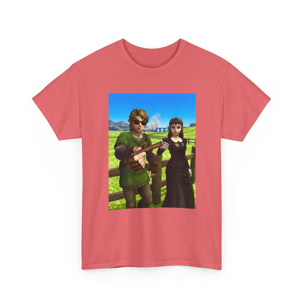 Link And Zelda Passing A Blunt Tee