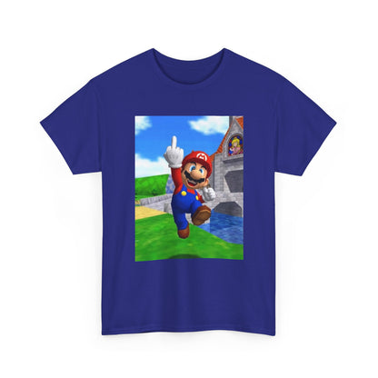 Mario Giving The Middle Finger Tee