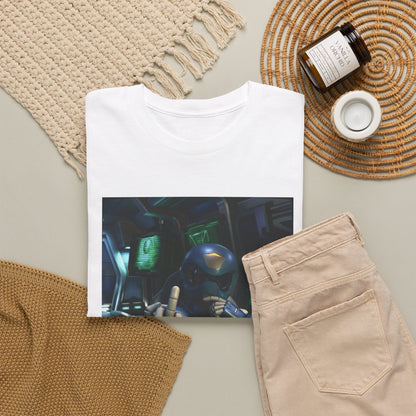 Sci-Fi Pilot Flipping The Bird Tee