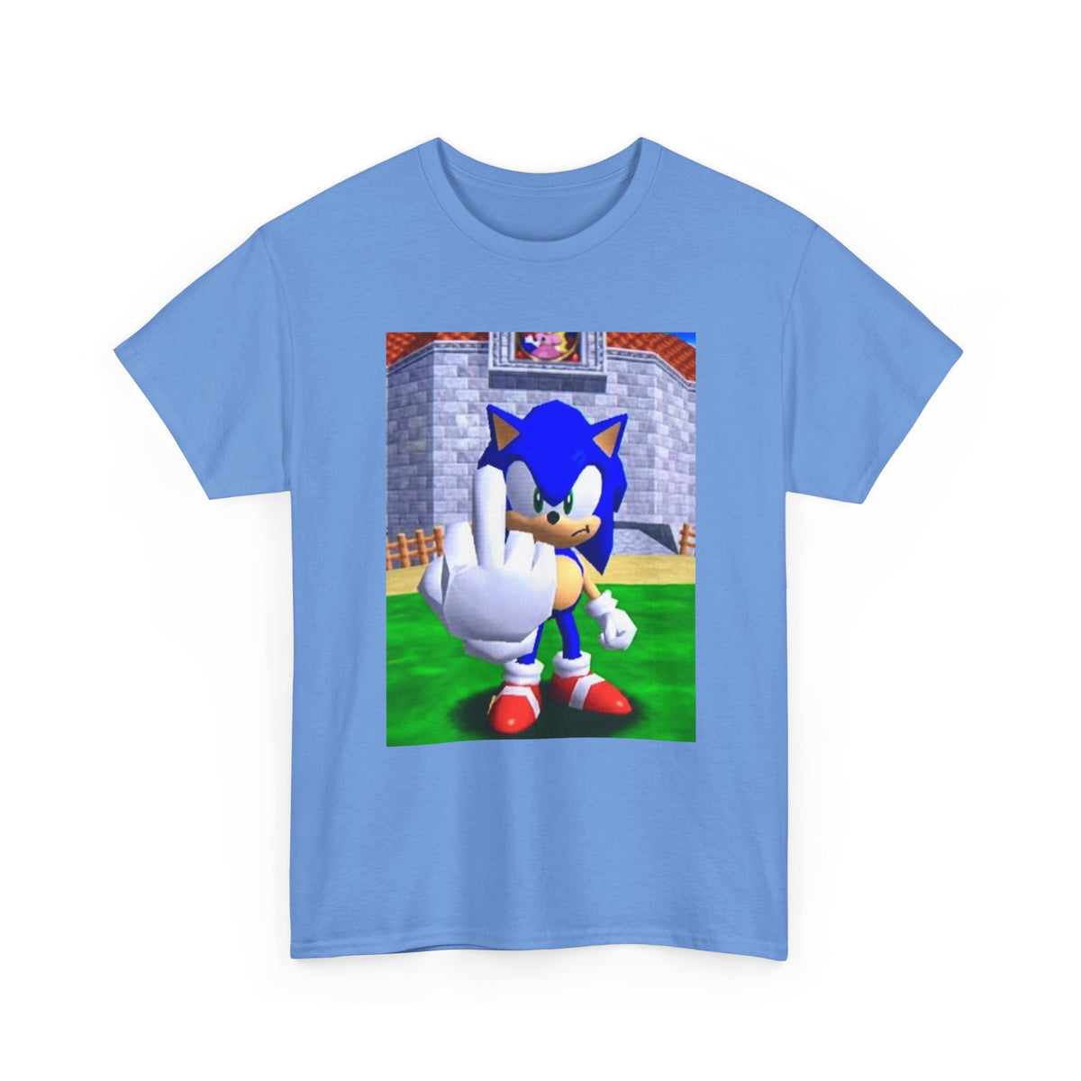 Sonic Flipping Off In The Castle Grounds