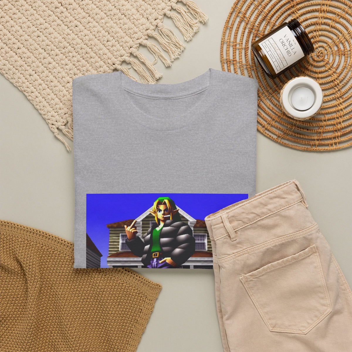 Link In Streetwear Flipping The Bird Tee