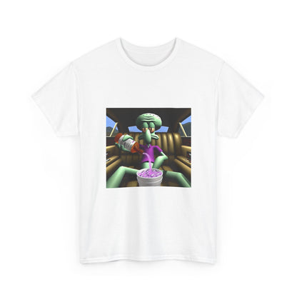 Squidward Pouring Lean In Car Tee