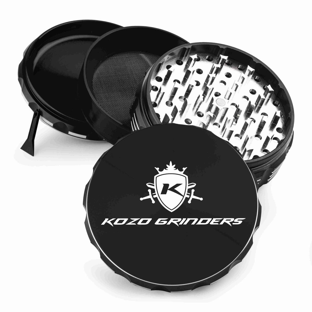 Kozo 4" 4-Piece Anodized Aluminum Grinder