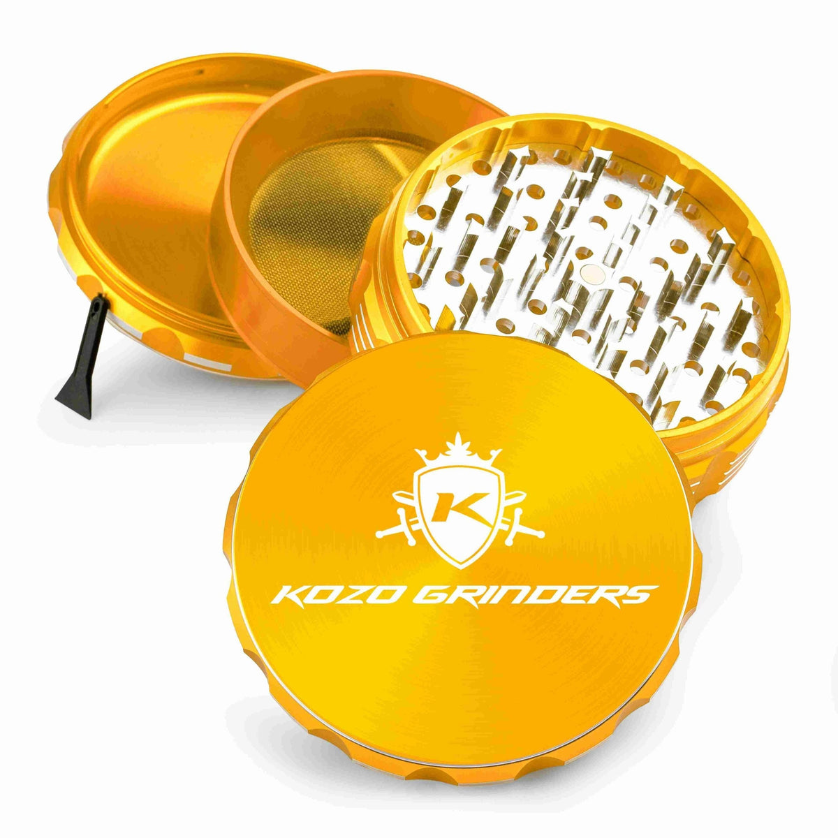 Kozo 4" 4-Piece Anodized Aluminum Grinder