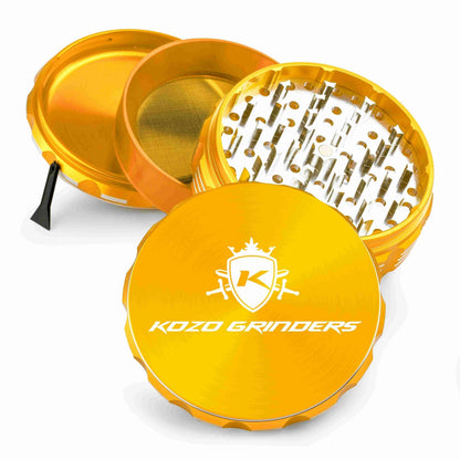 Kozo 4" 4-Piece Anodized Aluminum Grinder
