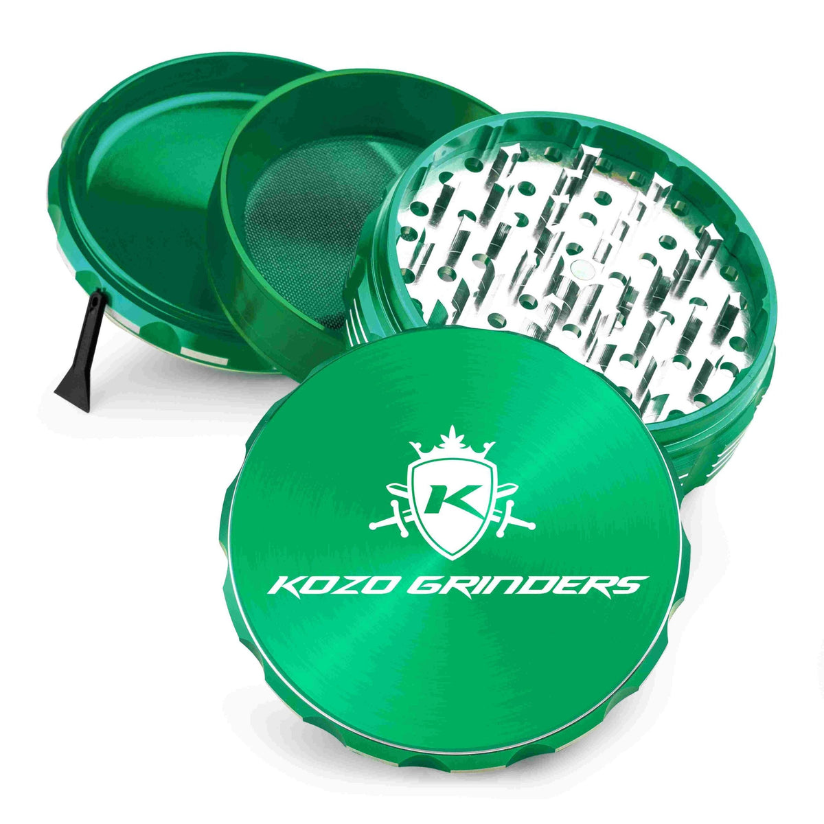 Kozo 4" 4-Piece Anodized Aluminum Grinder