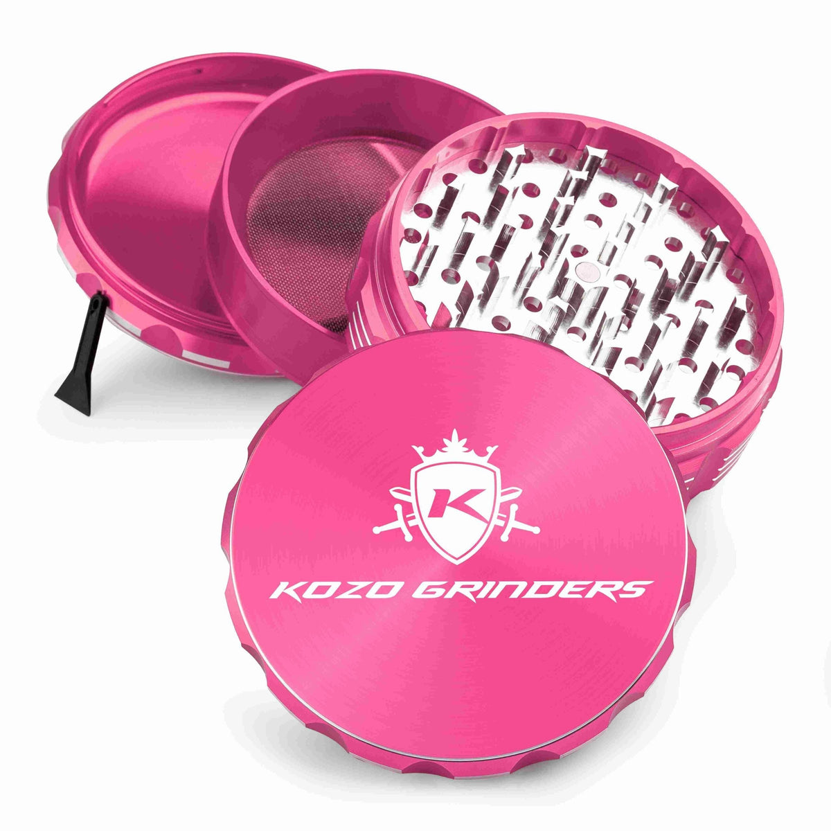 Kozo 4" 4-Piece Anodized Aluminum Grinder