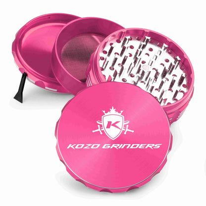 Kozo 4" 4-Piece Anodized Aluminum Grinder