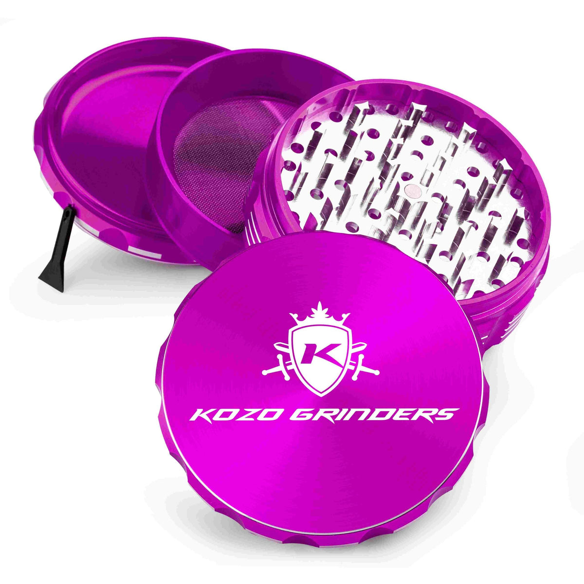 Kozo 4" 4-Piece Anodized Aluminum Grinder