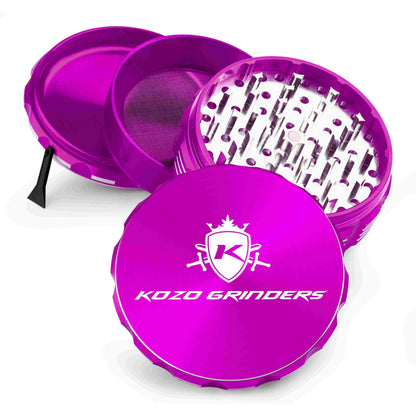 Kozo 4" 4-Piece Anodized Aluminum Grinder