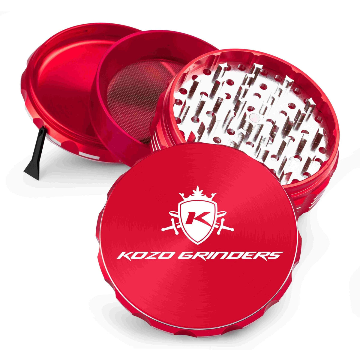 Kozo 4" 4-Piece Anodized Aluminum Grinder