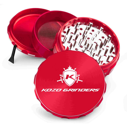Kozo 4" 4-Piece Anodized Aluminum Grinder