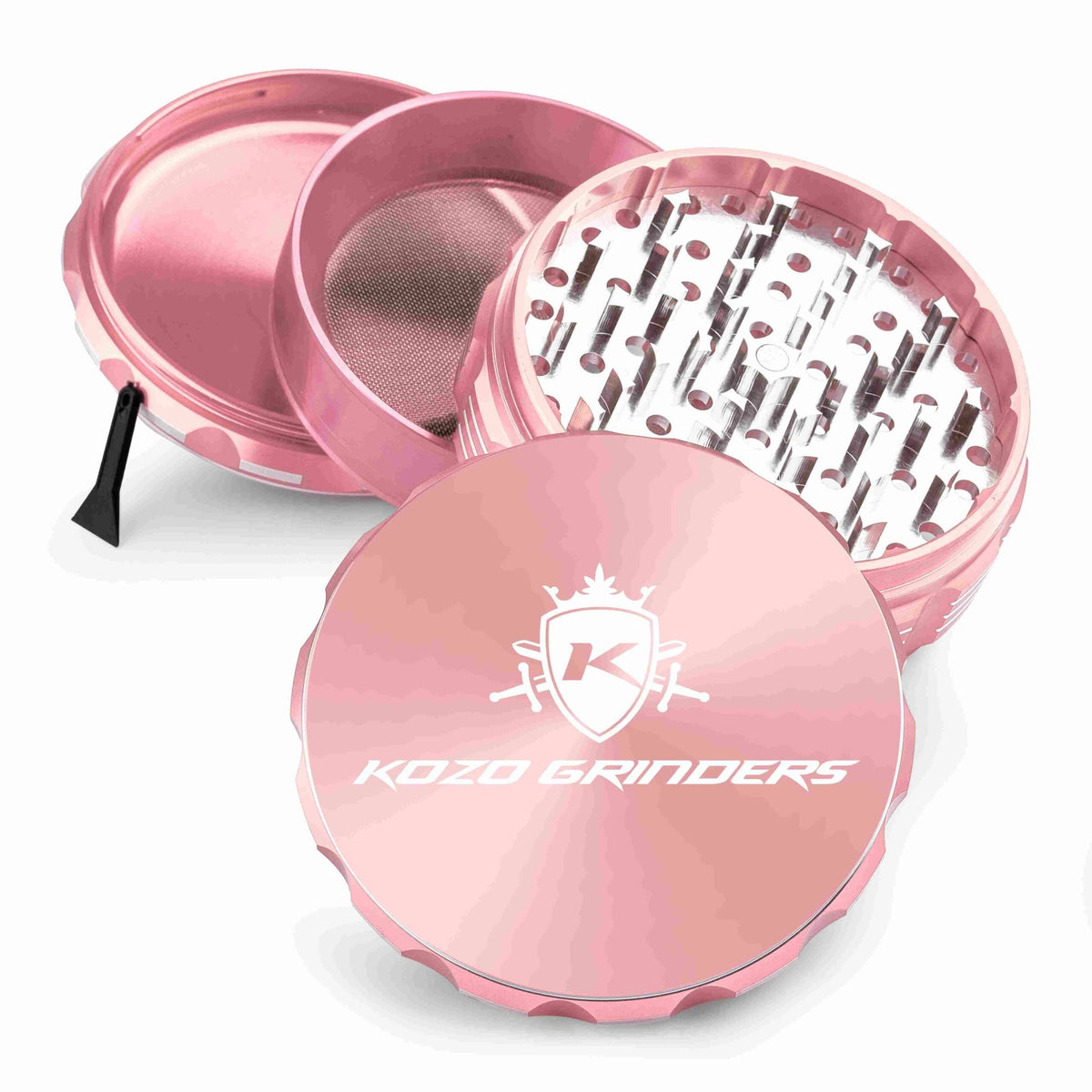 Kozo 4" 4-Piece Anodized Aluminum Grinder