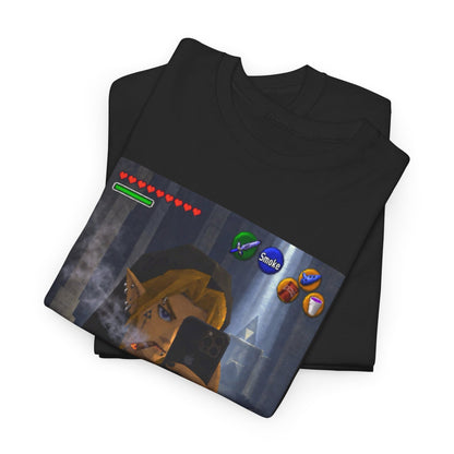 Edgy Link Smoking Selfie Tee