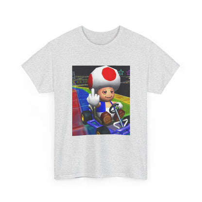 Stoned Toad Driving Kart Flipping Bird