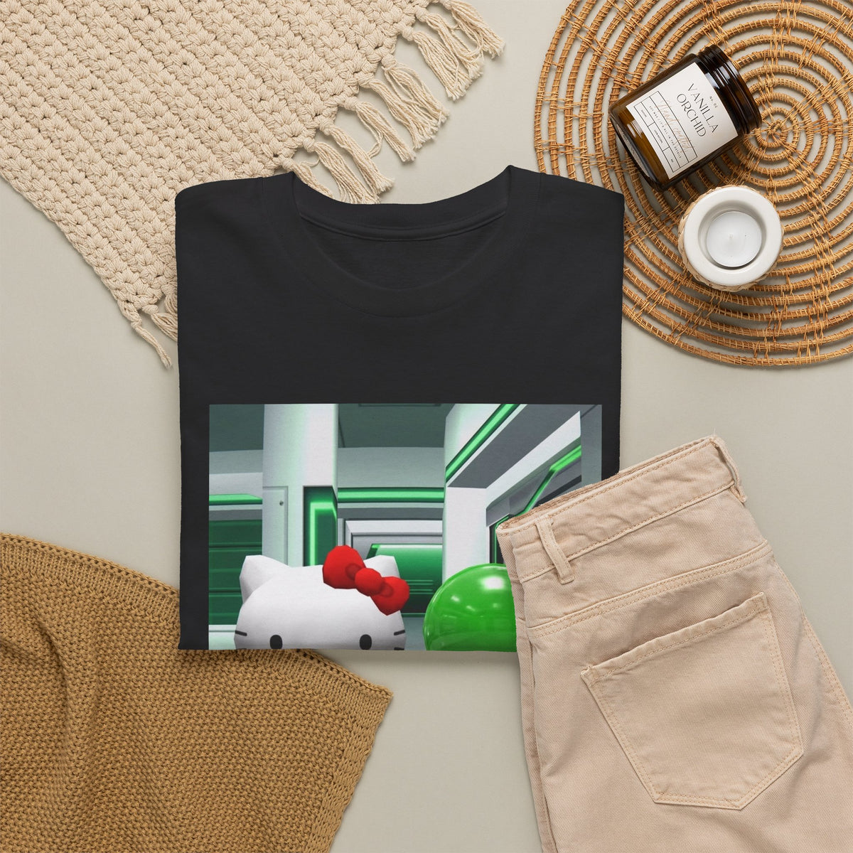 Kitty And Slime Flipping The Bird Tee