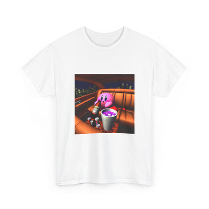 Kirby Sipping Lean In The Car Tee