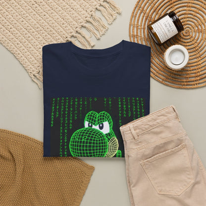 Wireframe Yoshi Flipping The Bird Tee