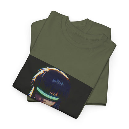 Cybernetic Major Motoko Kusanagi Glitch Art Tee