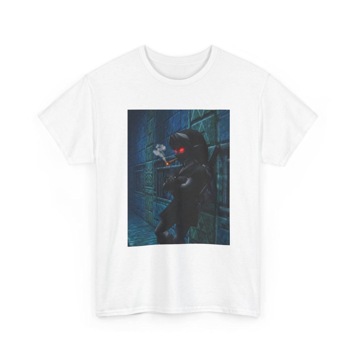 Dark Elf Smoking Blunt In Dungeon Tee