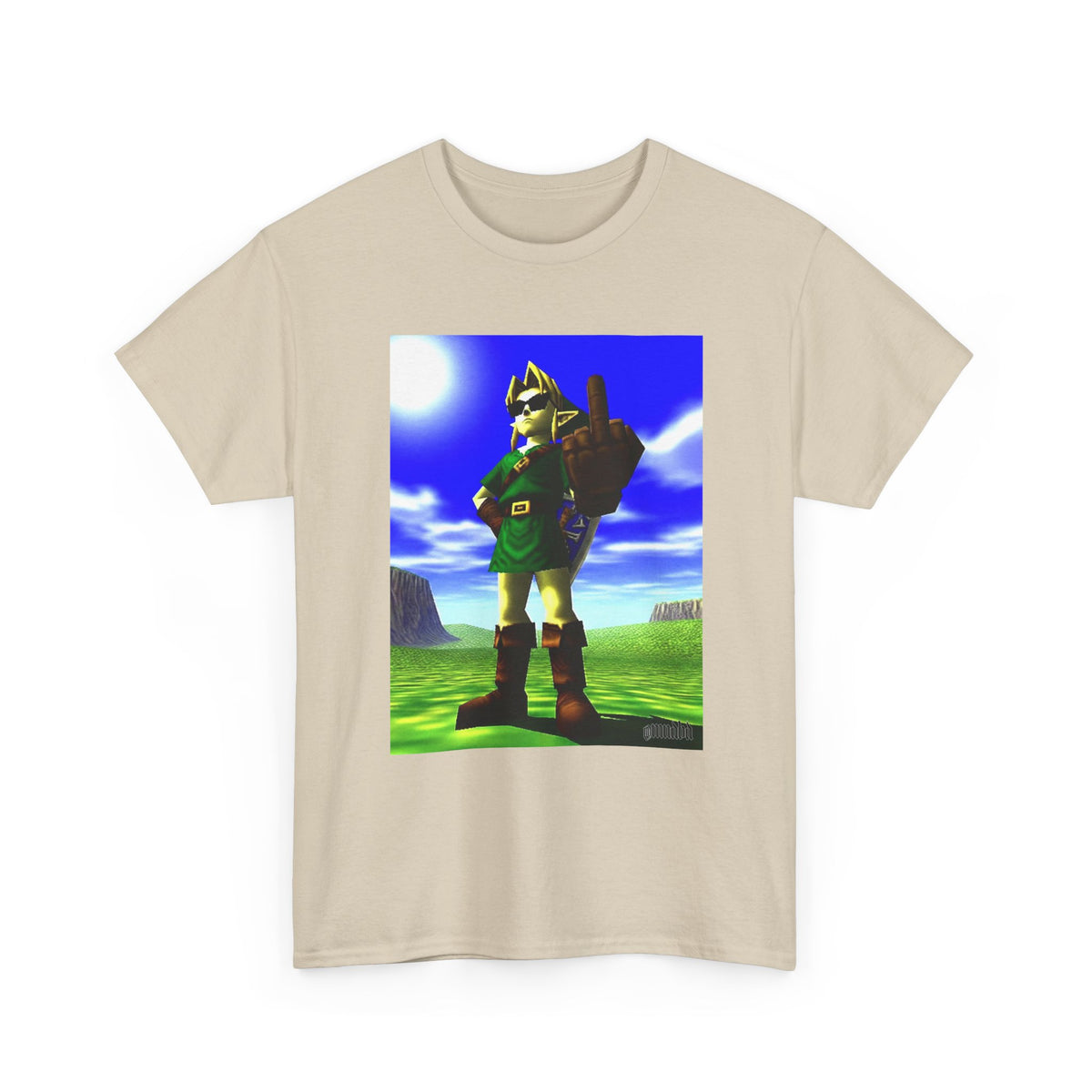 Cool Link Flipping The Bird Tee