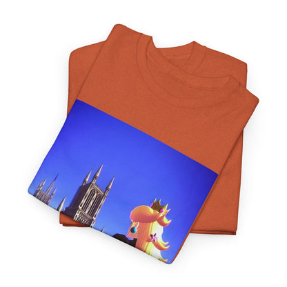 Gothic Princess Peach Gazing At Cathedral
