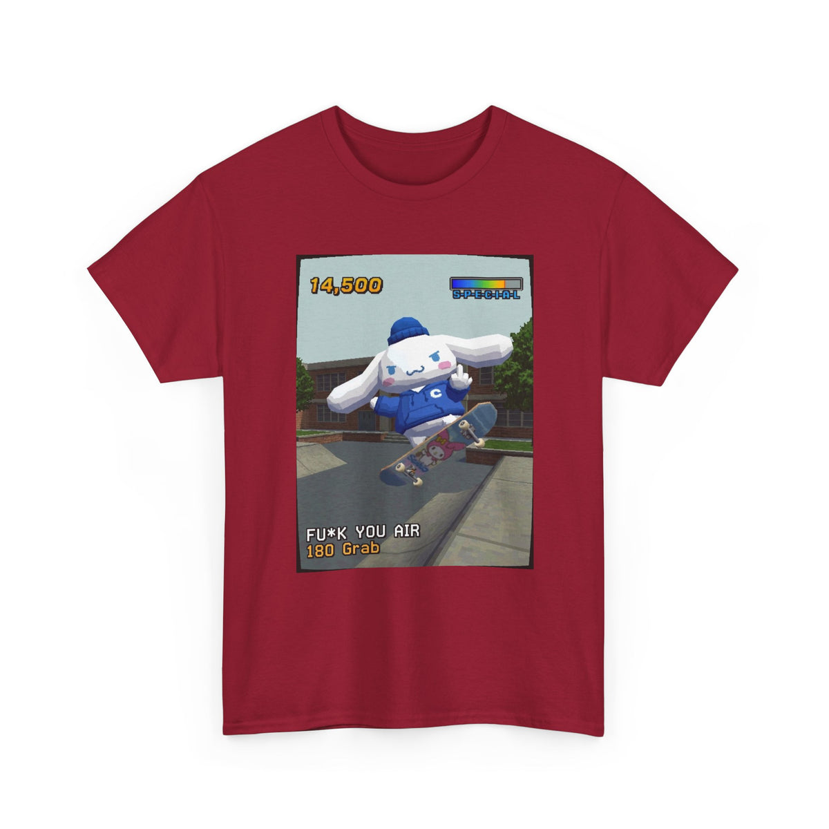 Cinnamoroll Skater Flipping The Bird Tee