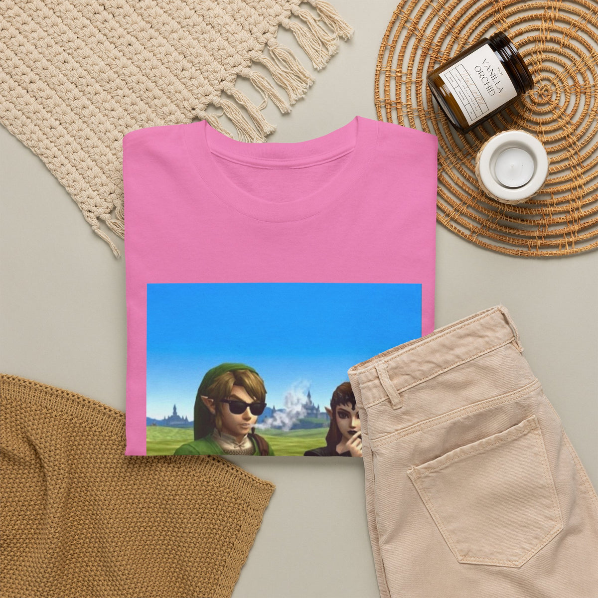Link And Zelda Chilling With Cigars