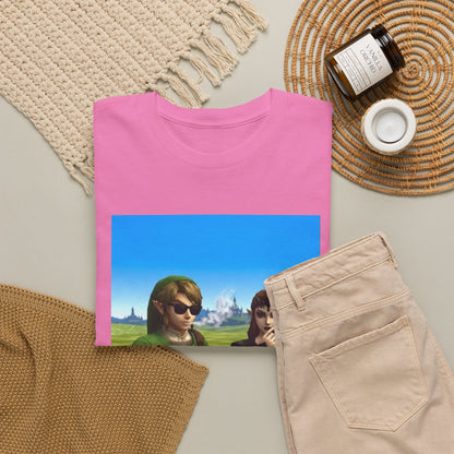Link And Zelda Chilling With Cigars