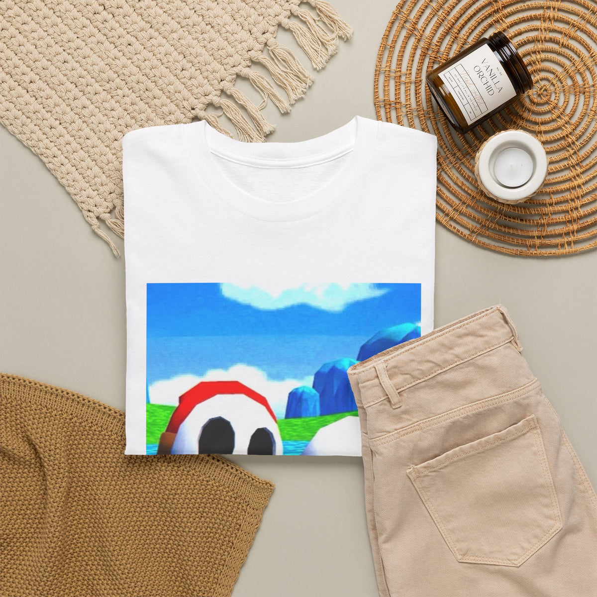 Shy Guy And Boo Flipping The Bird Tee