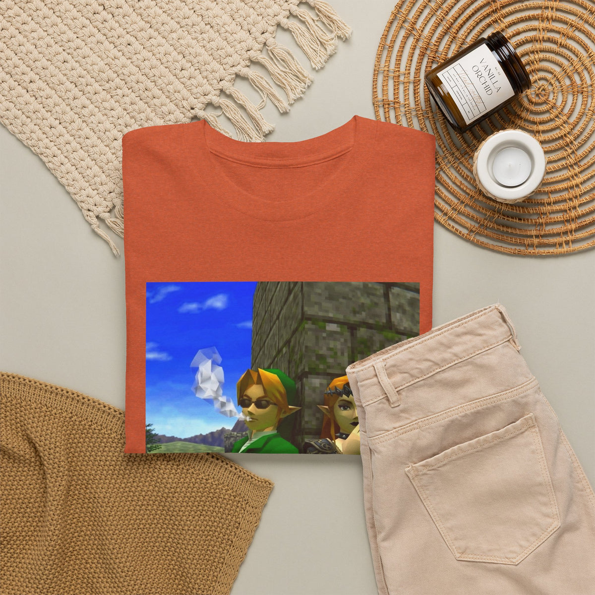 Link And Zelda Smoke Blunts Tee