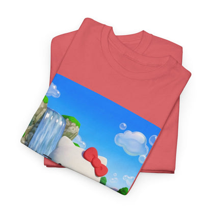 Kitty Flips The Bird Waterfall Tee