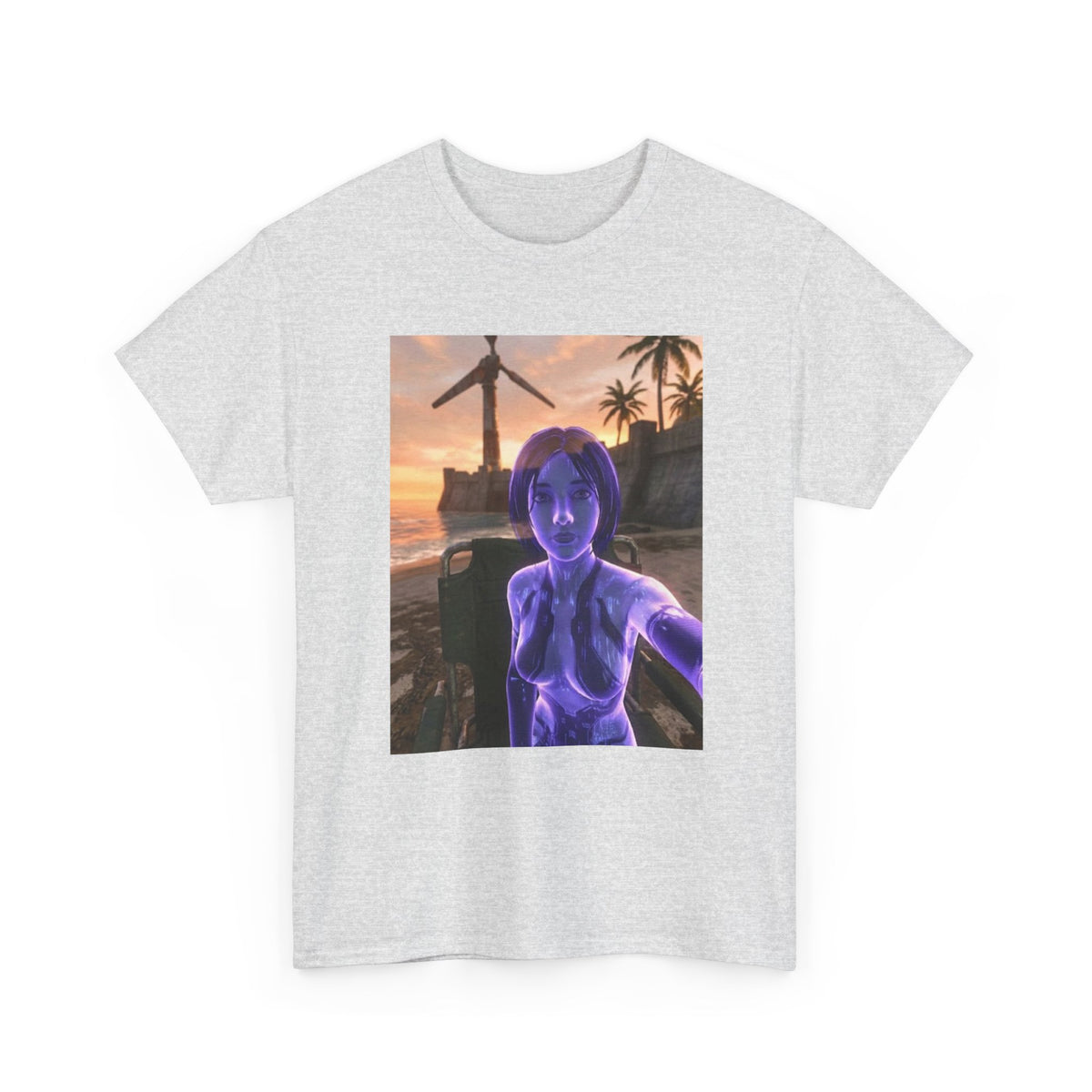 Cortana's Beach Sunset Selfie Tee
