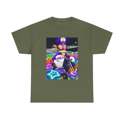 Waluigi Sipping Lean On Rainbow Road Tee (Design 4)