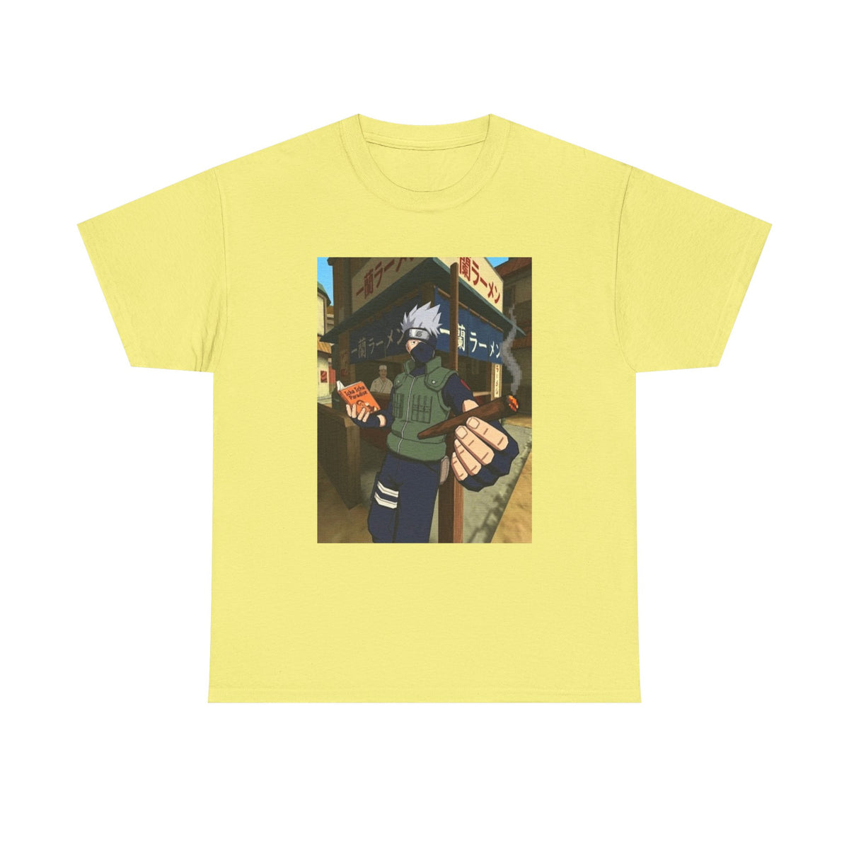 Kakashi Relaxing With Blunt And Book Tee