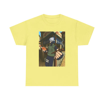 Kakashi Relaxing With Blunt And Book Tee