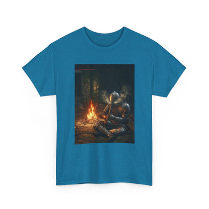 Armored Knight Smoking Bong By Bonfire